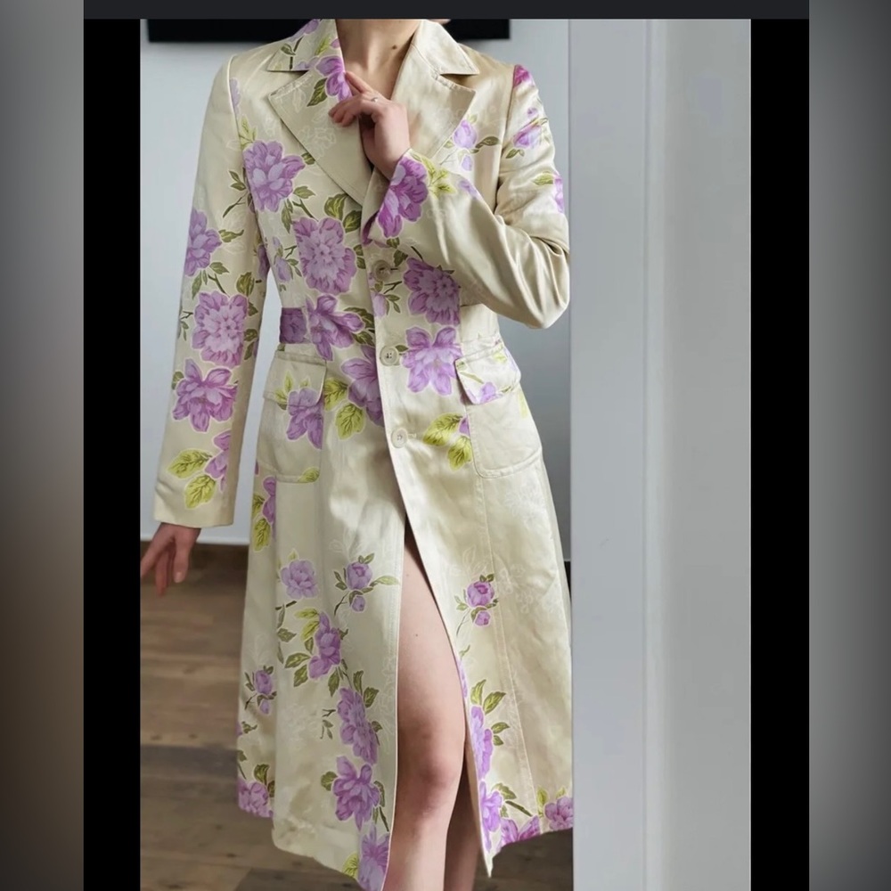 Vintage Banana Republic satin fitted jacket